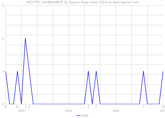 NICOTEC SANEJAMENT SL (Spain) Page visits 2024 