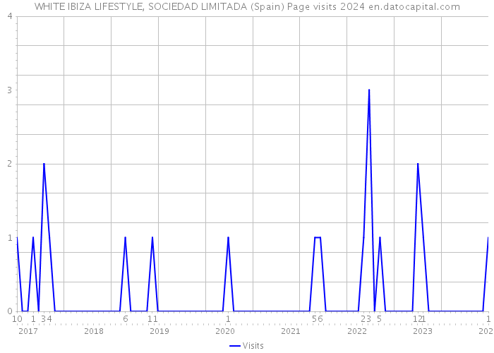 WHITE IBIZA LIFESTYLE, SOCIEDAD LIMITADA (Spain) Page visits 2024 