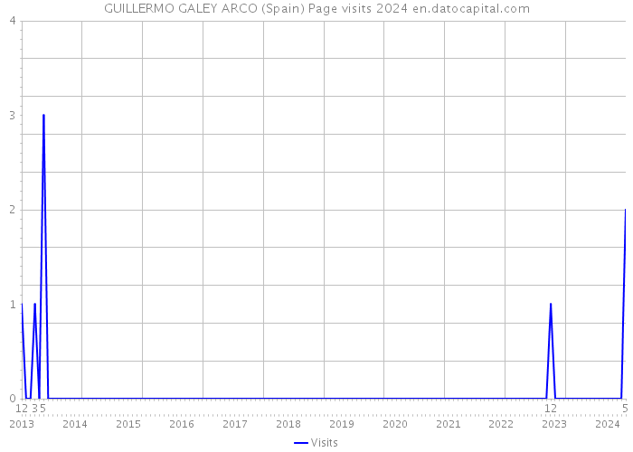GUILLERMO GALEY ARCO (Spain) Page visits 2024 