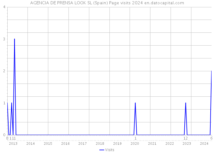 AGENCIA DE PRENSA LOOK SL (Spain) Page visits 2024 