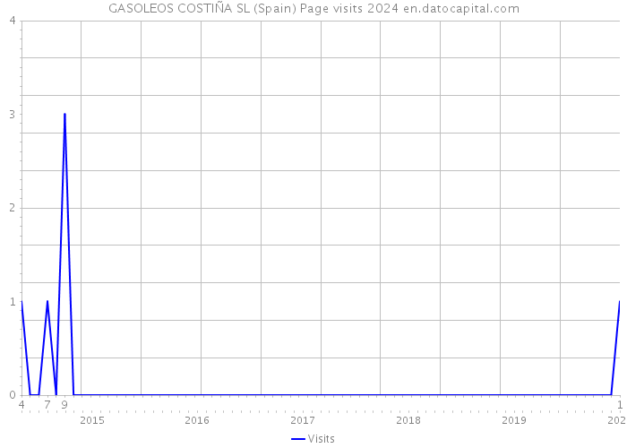 GASOLEOS COSTIÑA SL (Spain) Page visits 2024 