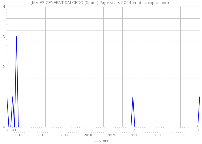 JAVIER GENEBAT SALCEDO (Spain) Page visits 2024 