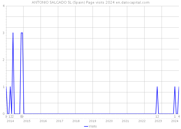ANTONIO SALGADO SL (Spain) Page visits 2024 