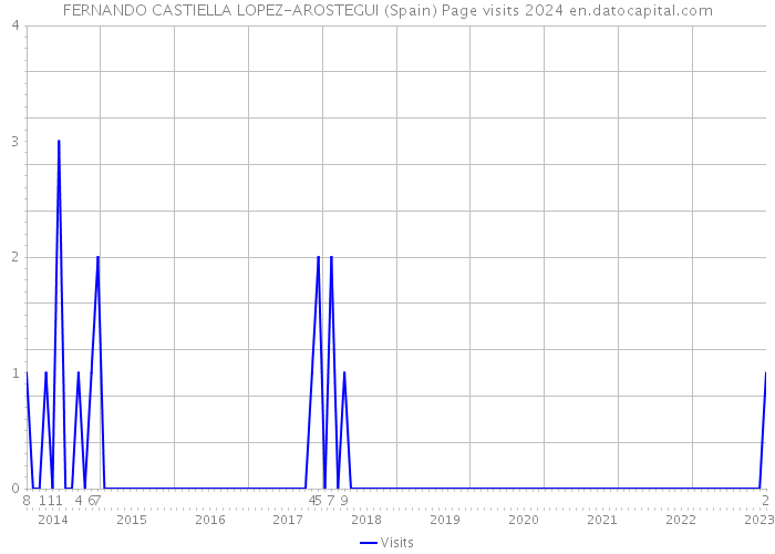 FERNANDO CASTIELLA LOPEZ-AROSTEGUI (Spain) Page visits 2024 