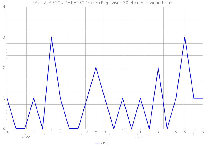 RAUL ALARCON DE PEDRO (Spain) Page visits 2024 