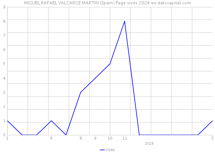 MIGUEL RAFAEL VALCARCE MARTIN (Spain) Page visits 2024 