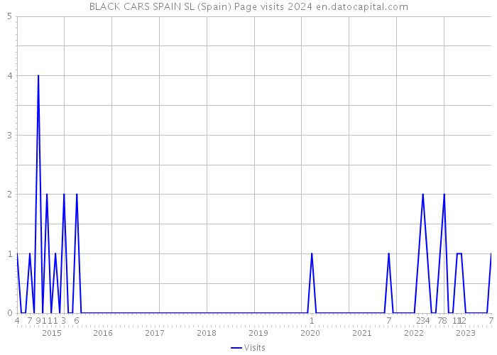 BLACK CARS SPAIN SL (Spain) Page visits 2024 