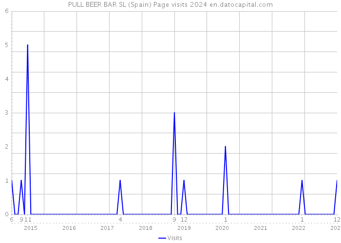 PULL BEER BAR SL (Spain) Page visits 2024 