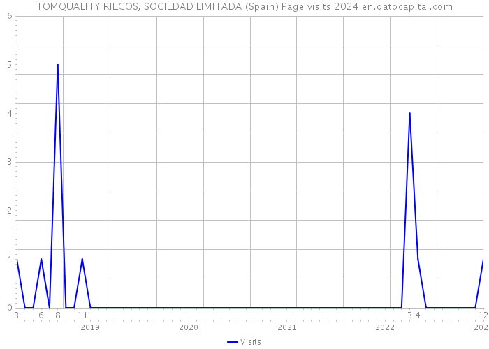 TOMQUALITY RIEGOS, SOCIEDAD LIMITADA (Spain) Page visits 2024 