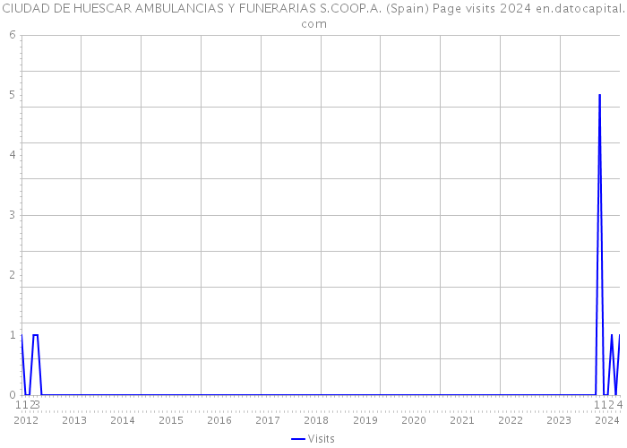 CIUDAD DE HUESCAR AMBULANCIAS Y FUNERARIAS S.COOP.A. (Spain) Page visits 2024 