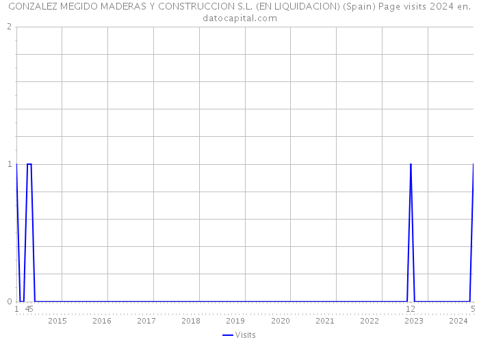 GONZALEZ MEGIDO MADERAS Y CONSTRUCCION S.L. (EN LIQUIDACION) (Spain) Page visits 2024 