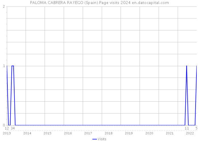 PALOMA CABRERA RAYEGO (Spain) Page visits 2024 