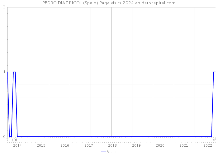 PEDRO DIAZ RIGOL (Spain) Page visits 2024 