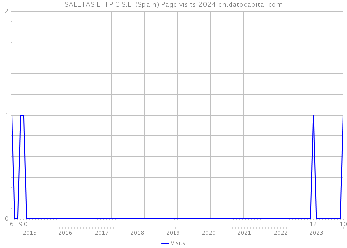 SALETAS L HIPIC S.L. (Spain) Page visits 2024 