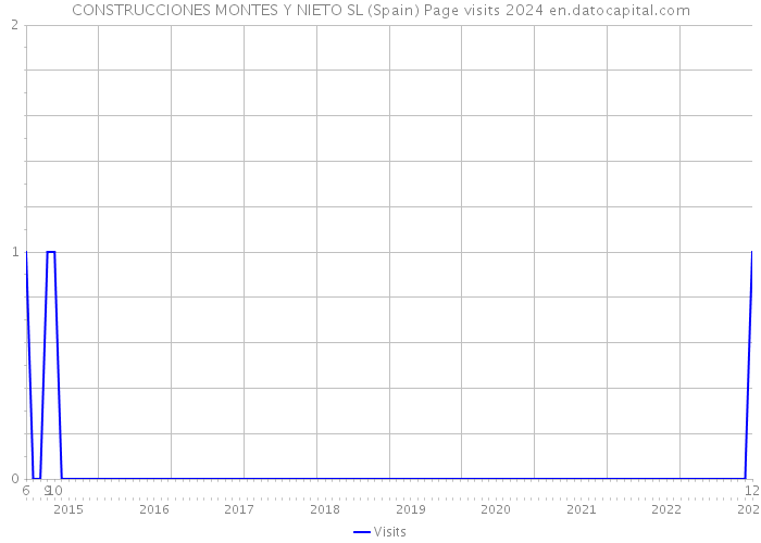 CONSTRUCCIONES MONTES Y NIETO SL (Spain) Page visits 2024 