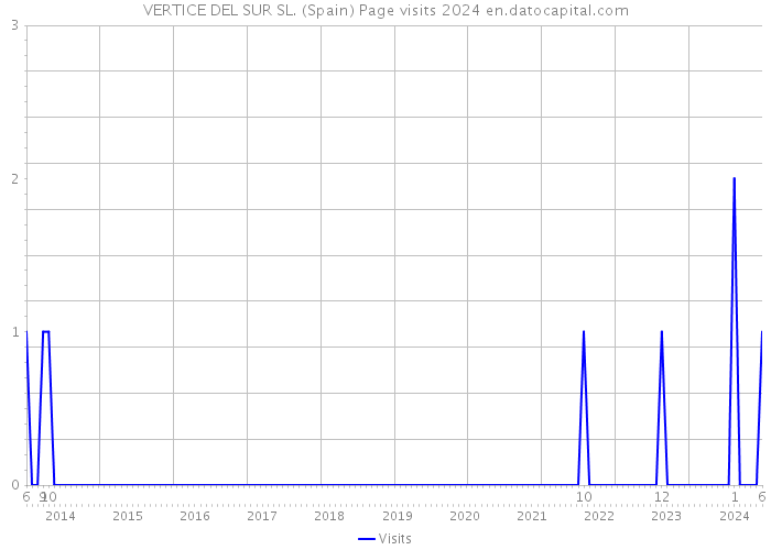 VERTICE DEL SUR SL. (Spain) Page visits 2024 