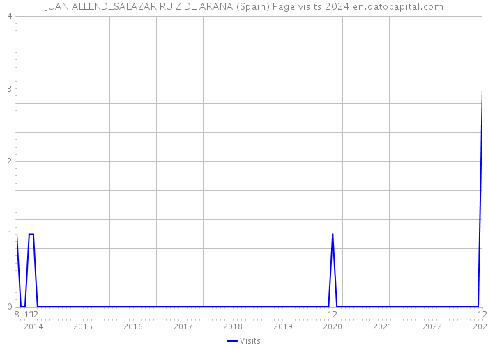 JUAN ALLENDESALAZAR RUIZ DE ARANA (Spain) Page visits 2024 