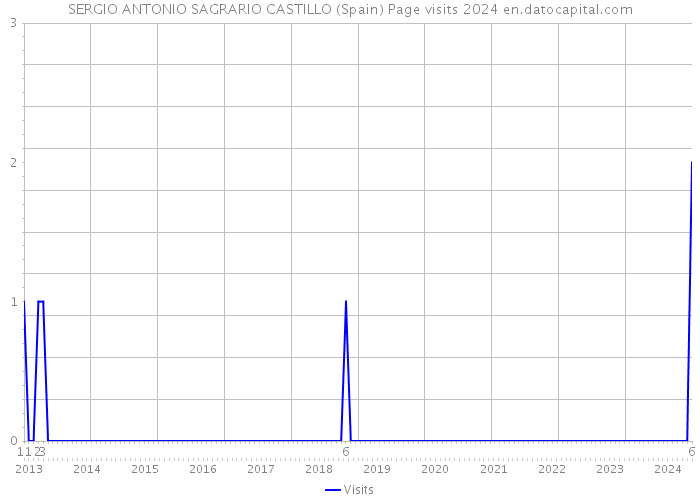 SERGIO ANTONIO SAGRARIO CASTILLO (Spain) Page visits 2024 