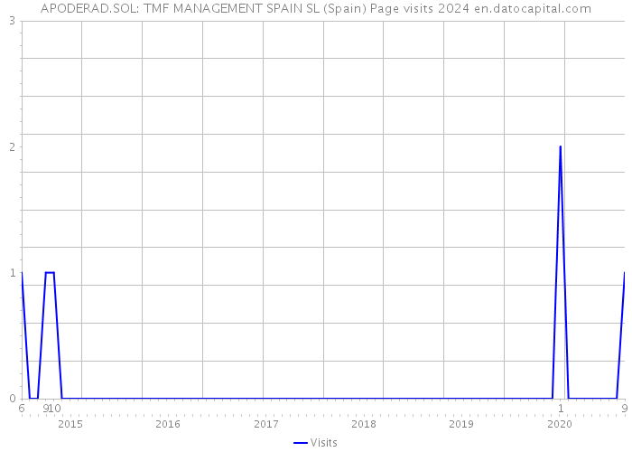 APODERAD.SOL: TMF MANAGEMENT SPAIN SL (Spain) Page visits 2024 