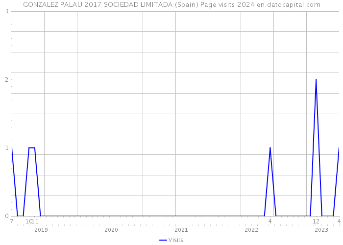 GONZALEZ PALAU 2017 SOCIEDAD LIMITADA (Spain) Page visits 2024 