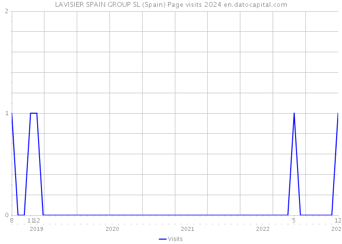 LAVISIER SPAIN GROUP SL (Spain) Page visits 2024 