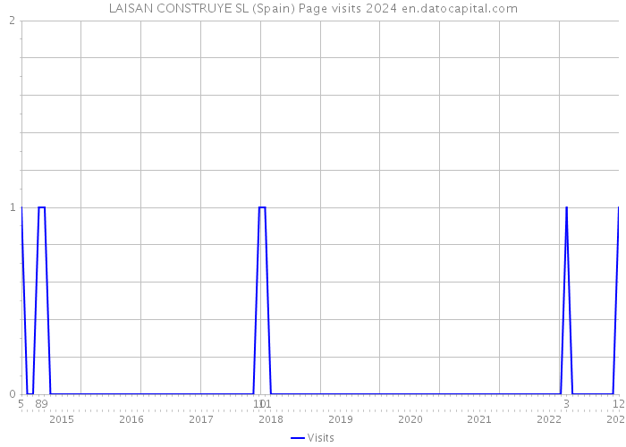 LAISAN CONSTRUYE SL (Spain) Page visits 2024 