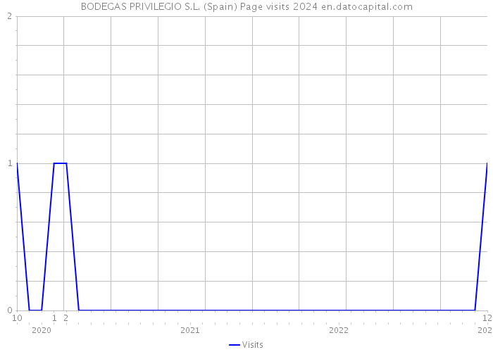BODEGAS PRIVILEGIO S.L. (Spain) Page visits 2024 