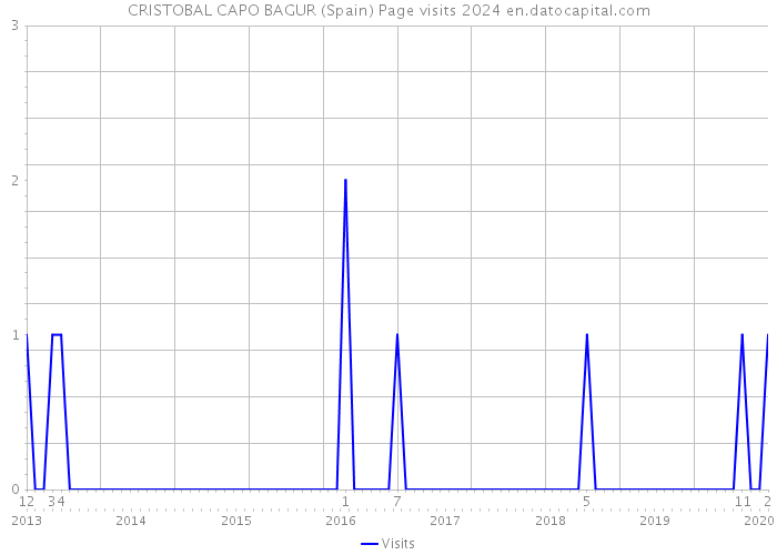 CRISTOBAL CAPO BAGUR (Spain) Page visits 2024 