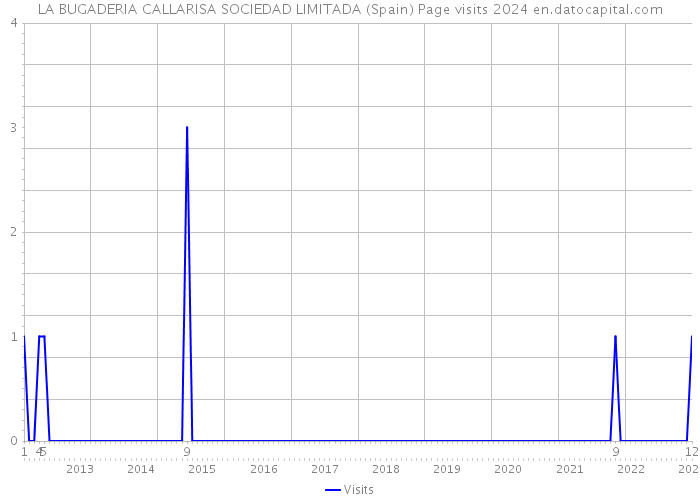 LA BUGADERIA CALLARISA SOCIEDAD LIMITADA (Spain) Page visits 2024 