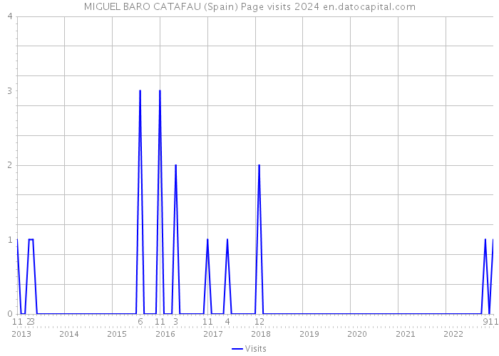 MIGUEL BARO CATAFAU (Spain) Page visits 2024 