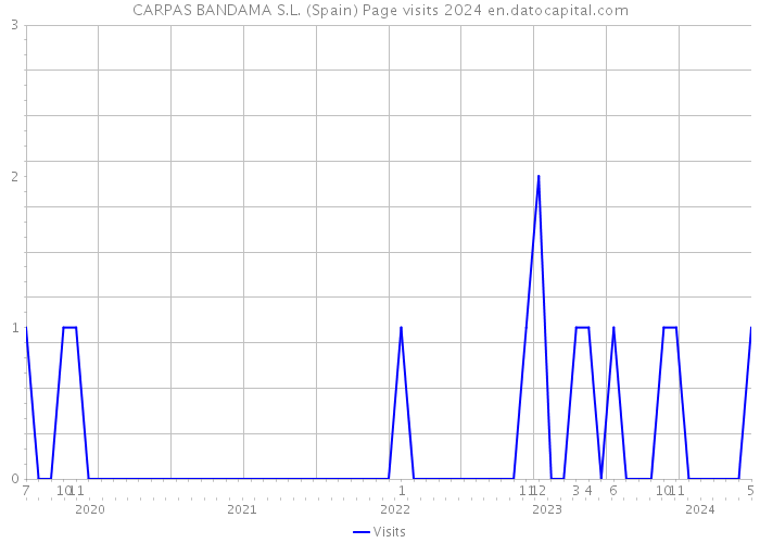 CARPAS BANDAMA S.L. (Spain) Page visits 2024 