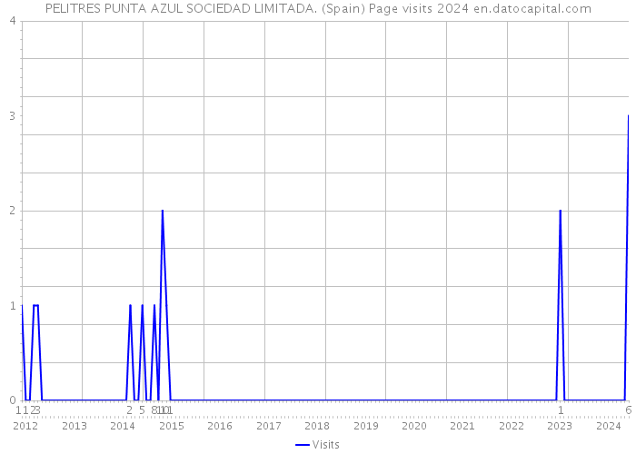PELITRES PUNTA AZUL SOCIEDAD LIMITADA. (Spain) Page visits 2024 