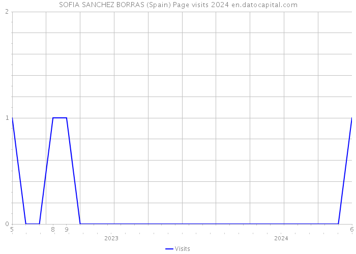SOFIA SANCHEZ BORRAS (Spain) Page visits 2024 