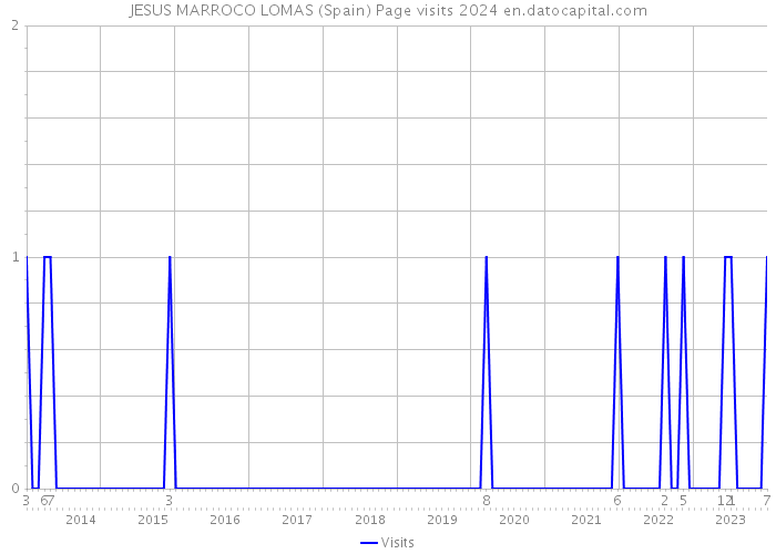 JESUS MARROCO LOMAS (Spain) Page visits 2024 