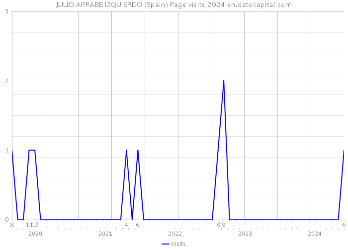 JULIO ARRABE IZQUIERDO (Spain) Page visits 2024 