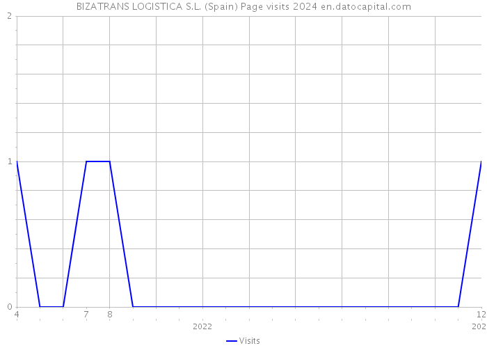 BIZATRANS LOGISTICA S.L. (Spain) Page visits 2024 