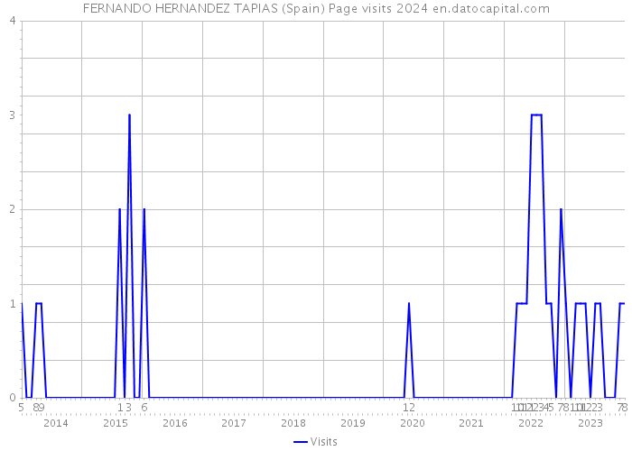 FERNANDO HERNANDEZ TAPIAS (Spain) Page visits 2024 