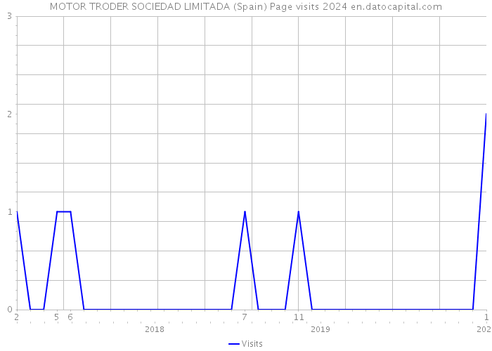 MOTOR TRODER SOCIEDAD LIMITADA (Spain) Page visits 2024 