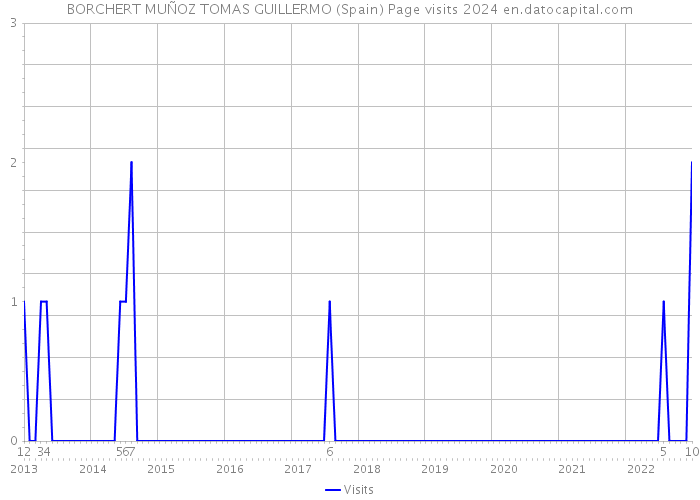 BORCHERT MUÑOZ TOMAS GUILLERMO (Spain) Page visits 2024 