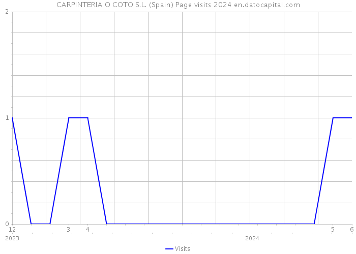 CARPINTERIA O COTO S.L. (Spain) Page visits 2024 