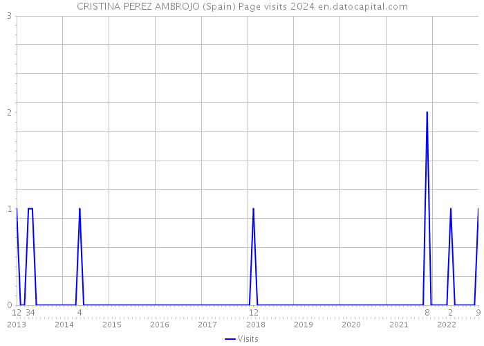 CRISTINA PEREZ AMBROJO (Spain) Page visits 2024 