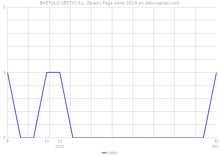 BAETULO GESTIO S.L. (Spain) Page visits 2024 