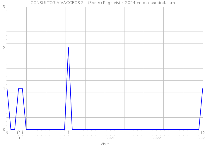CONSULTORIA VACCEOS SL. (Spain) Page visits 2024 