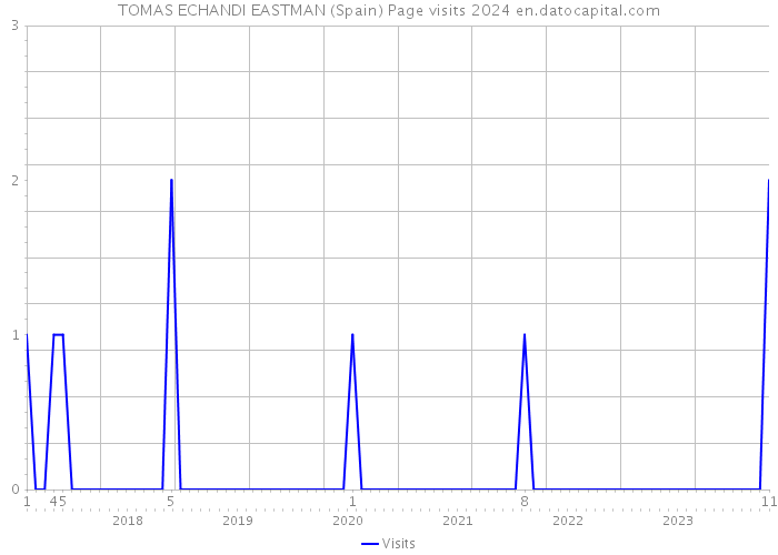 TOMAS ECHANDI EASTMAN (Spain) Page visits 2024 