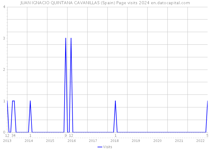 JUAN IGNACIO QUINTANA CAVANILLAS (Spain) Page visits 2024 