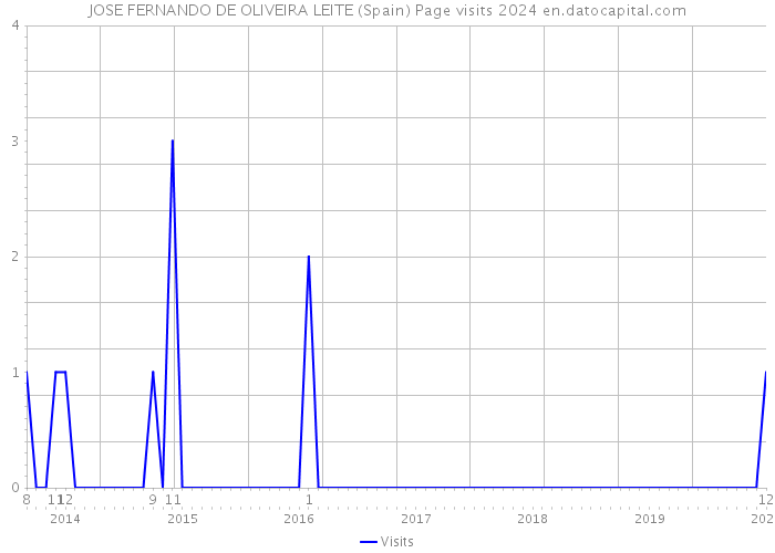 JOSE FERNANDO DE OLIVEIRA LEITE (Spain) Page visits 2024 