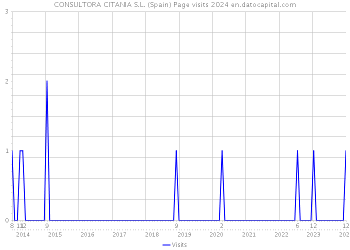 CONSULTORA CITANIA S.L. (Spain) Page visits 2024 