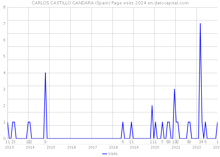 CARLOS CASTILLO GANDARA (Spain) Page visits 2024 