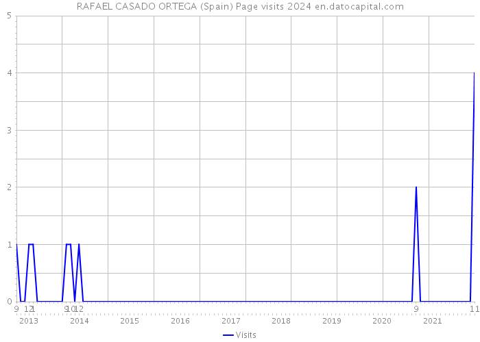 RAFAEL CASADO ORTEGA (Spain) Page visits 2024 