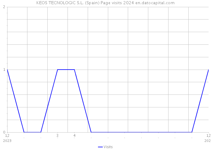 KEOS TECNOLOGIC S.L. (Spain) Page visits 2024 